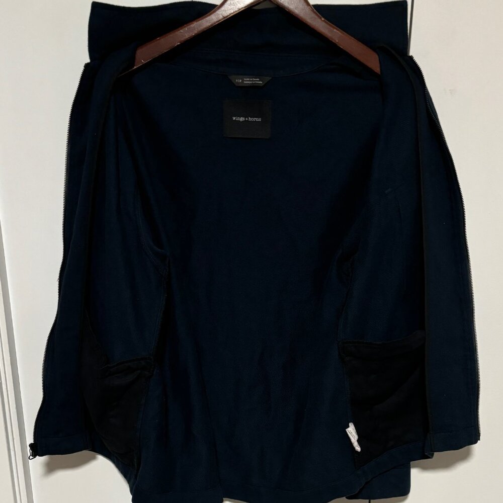 Wings + Horns  Blue Utility Flannel Jacket - Medium - Picture 4 of 15